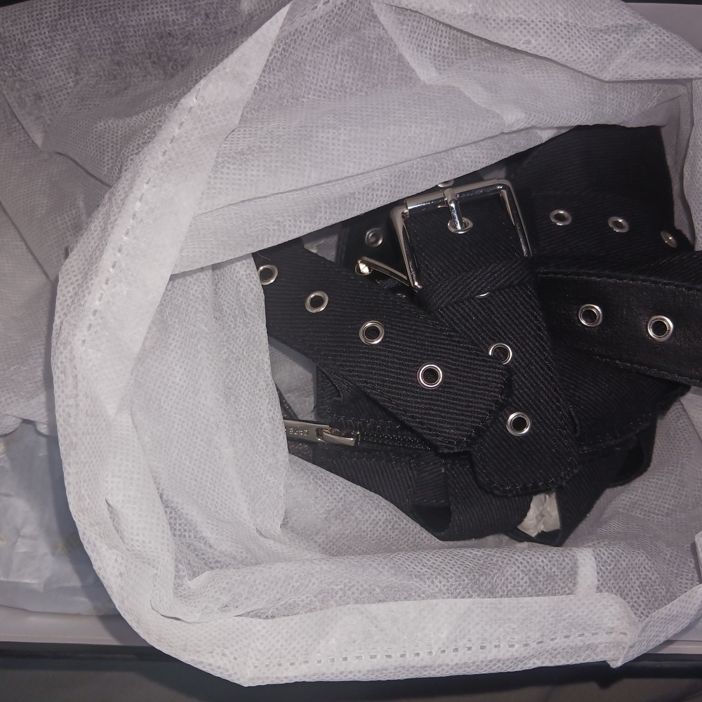 Cape Robbin Black Buckle Strap Sandals - Picture 4 of 4